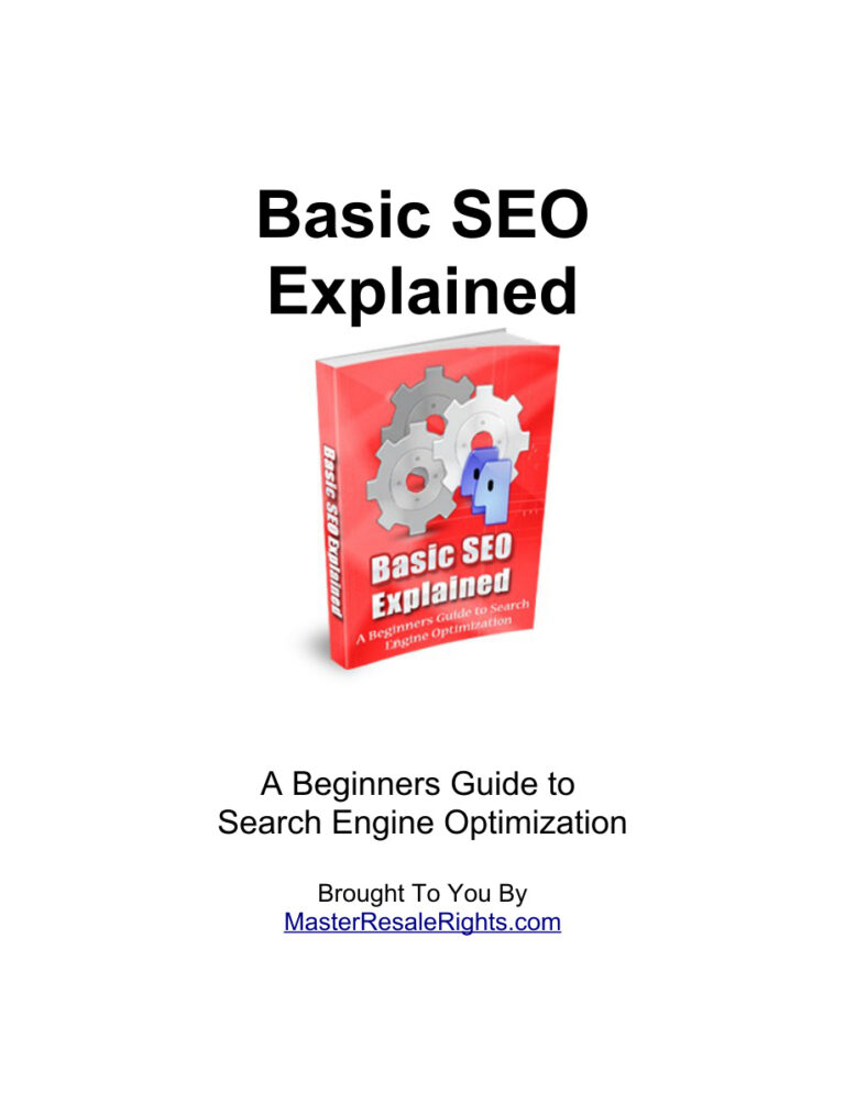 Basic SEO Explained PDF Download – Unknown Author