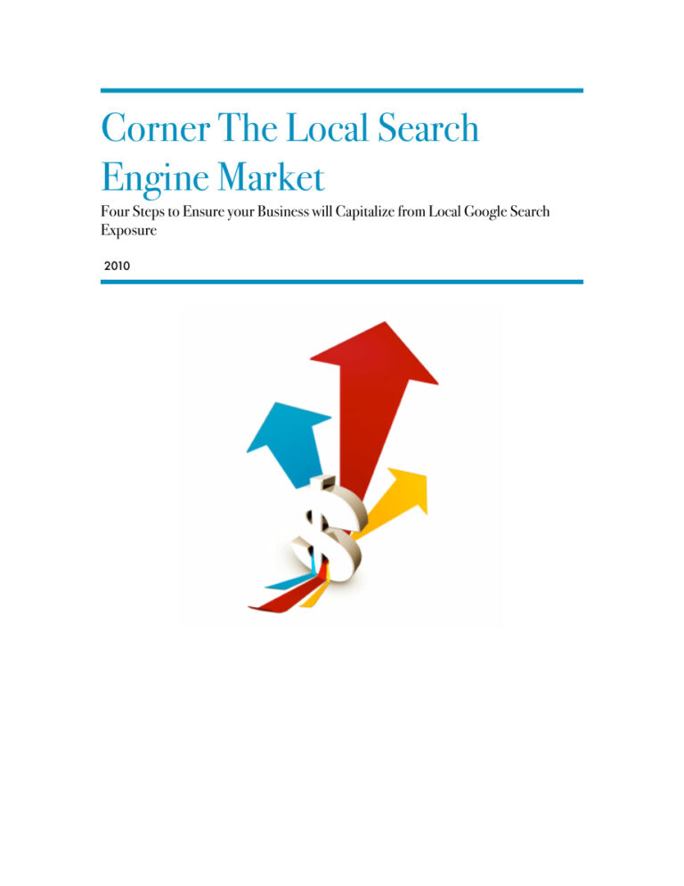 Corner the Local Search Engine Market PDF Download – Unknown Author