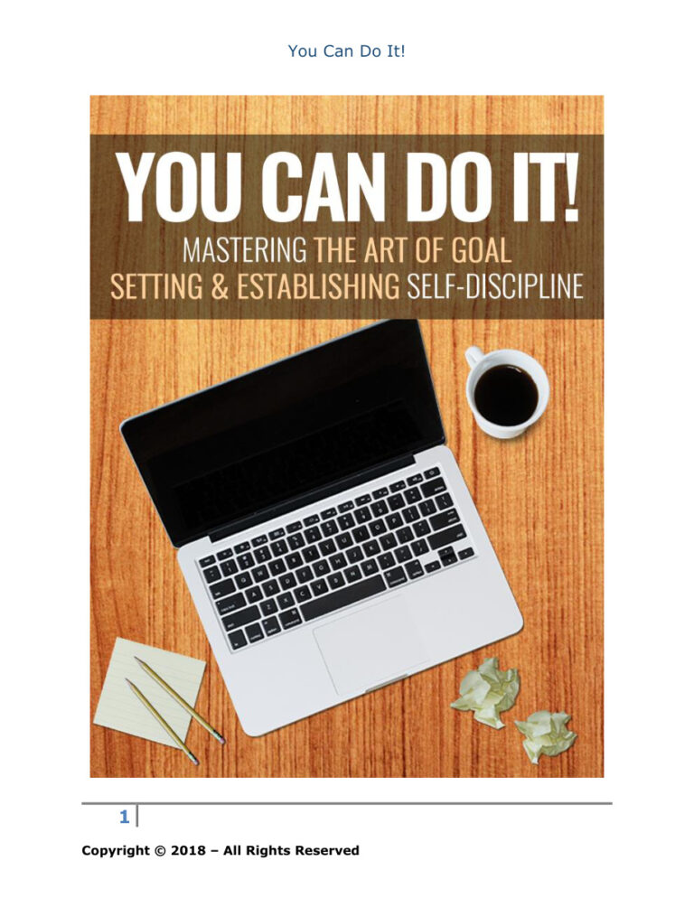 You Can Do It PDF Download – Unknown Author