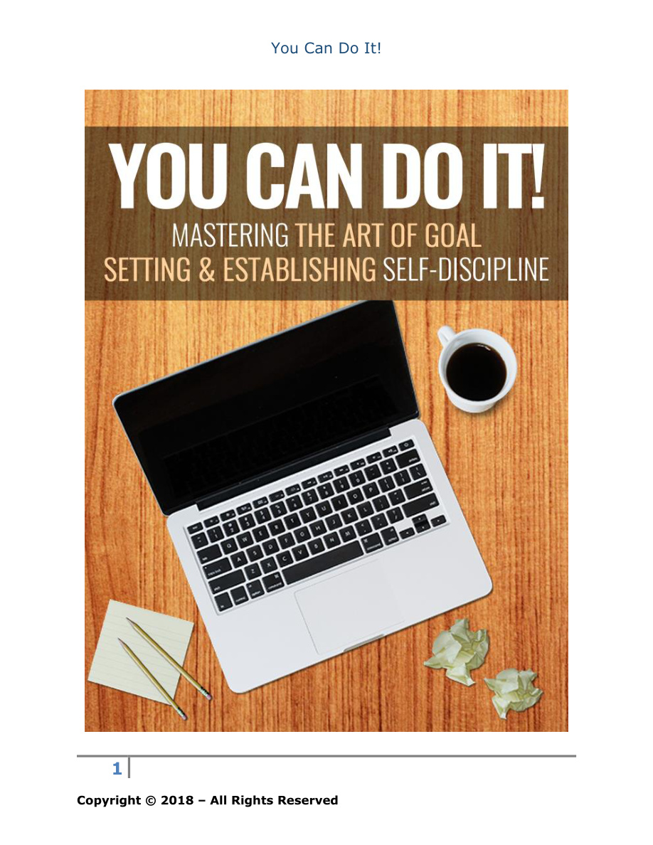 You Can Do It PDF Download