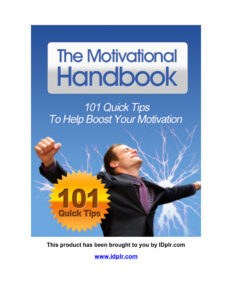 685041d5b5bac the motivational handbook 101 quick tips to help boost your motivation Kitap Kapağı