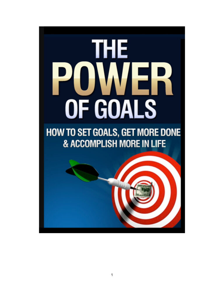 The Power of Goals PDF Download – Unknown Author
