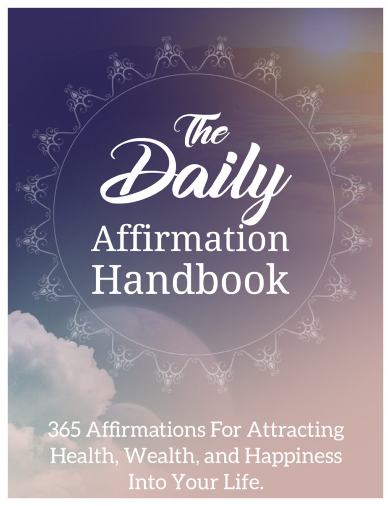 6851e954e9180 the daily affirmation handbook 356 affirmation of attraction of wealth health and happiness into your life Kitap Kapağı