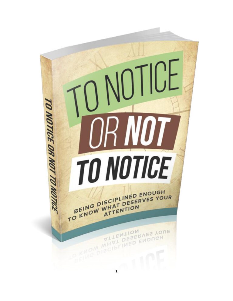 To Notice or Not to Notice PDF Download – Unknown Author