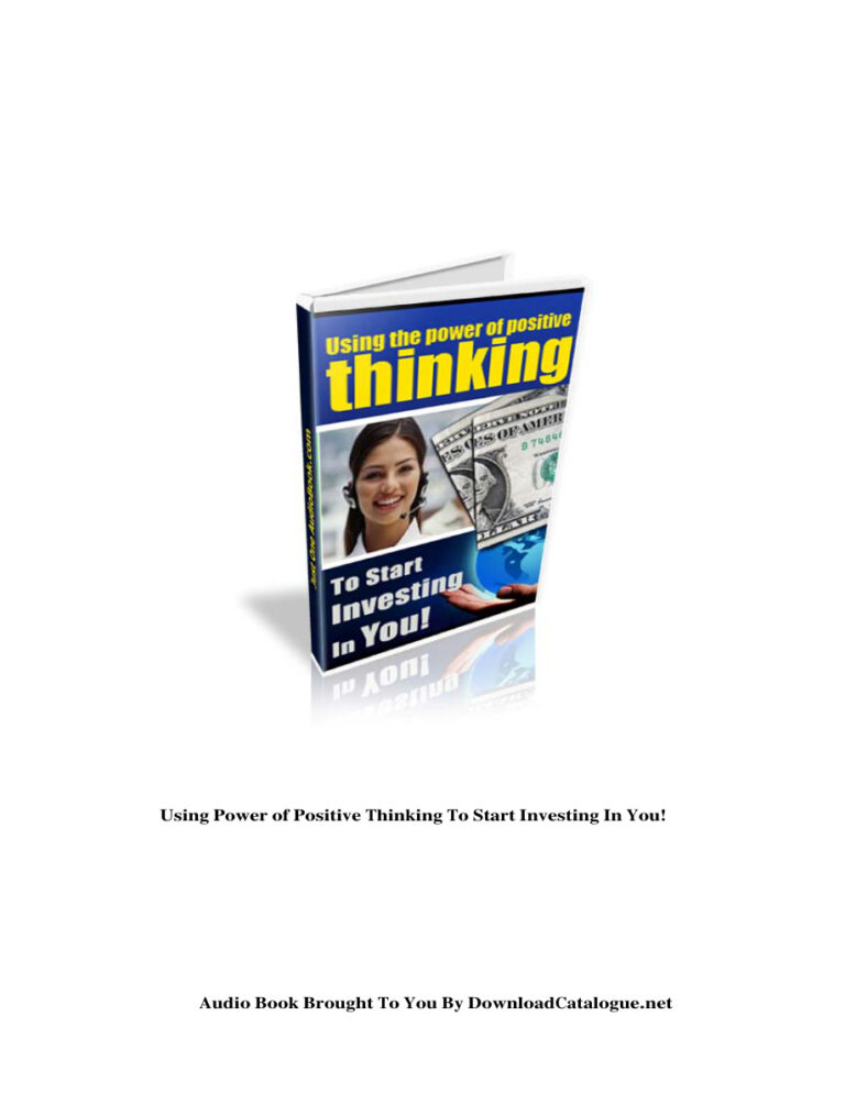 6855d65f60a72 using power of positive thinking to start investing in you Kitap Kapağı