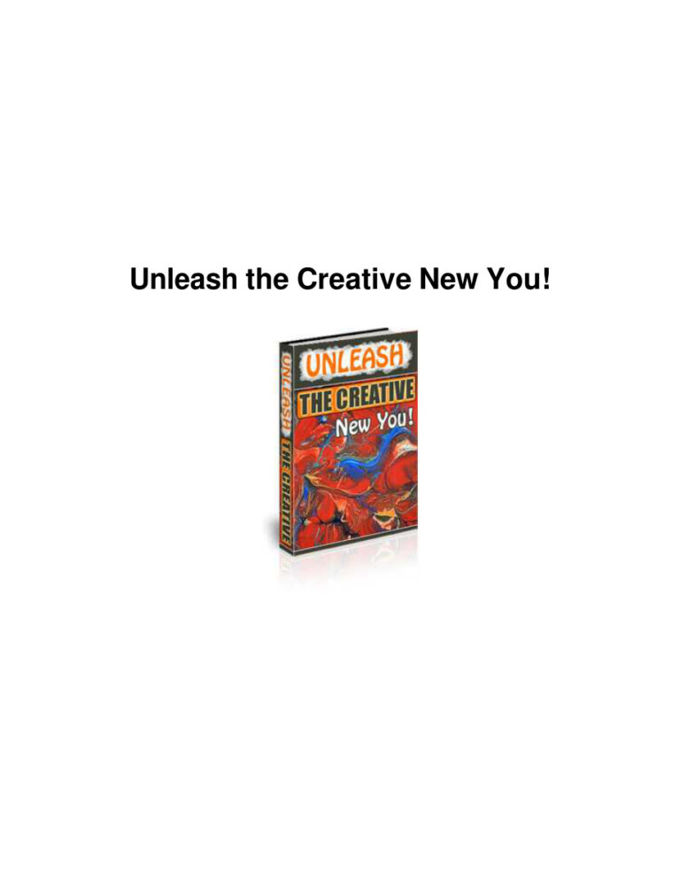 Unleash the Creative New You PDF Download – Unknown Author