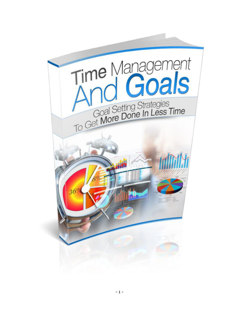 Time Management and Goals PDF Download – Unknown Author