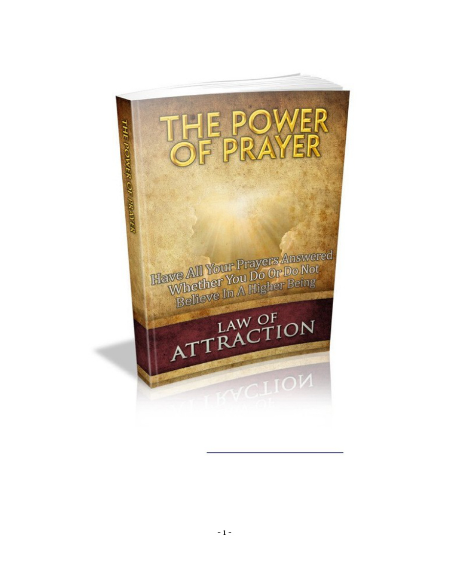 The Power of Prayer PDF Download