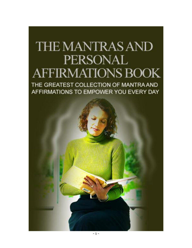 68567f422ee59 the mantras and personal affirmations the greatest collection of mantra and affirmations to empower your everyday Kitap Kapağı