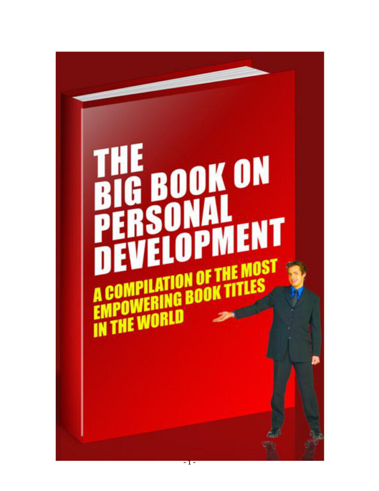 6856ea3c135c6 the big book on personal development Kitap Kapağı