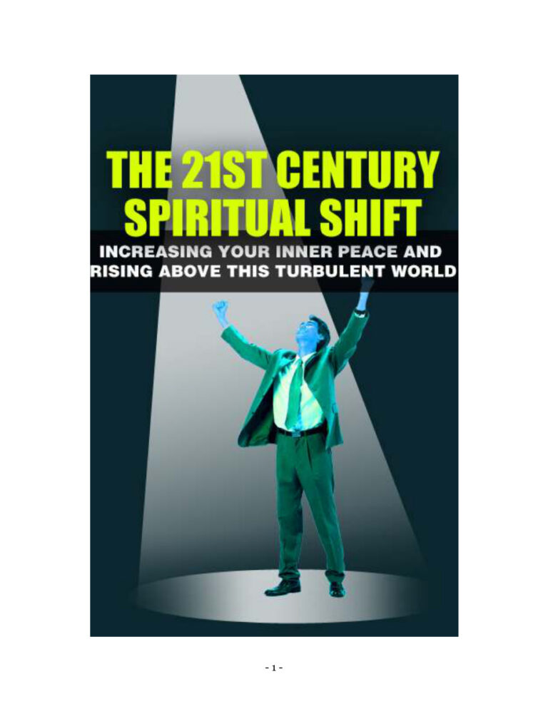 68578620f10de the 21st century spiritual shift increasing your inner peace Kitap Kapağı