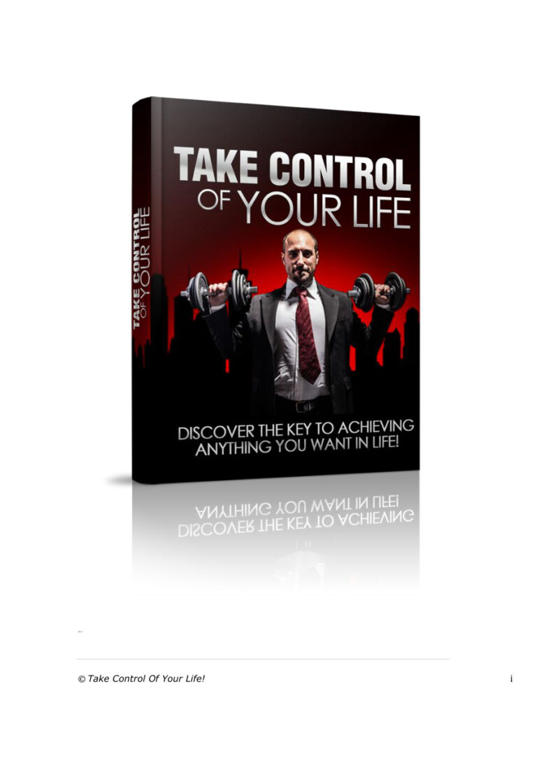 Take Control of Your Life PDF Download – Unknown Author