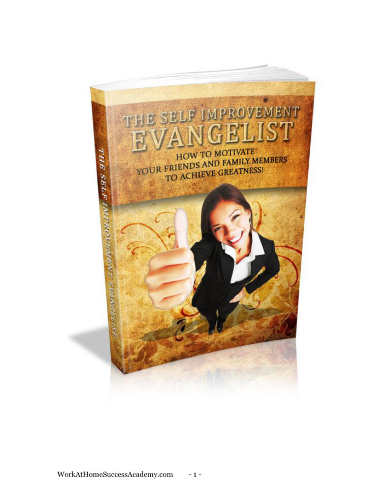 The Self Improvement Evangelist PDF Download – Unknown Author
