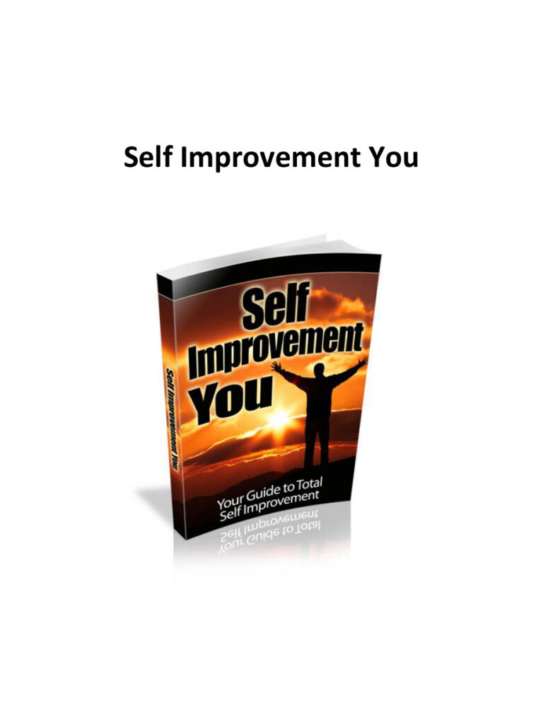 6858e9010071e self improvement you your guide total self improvement Kitap Kapağı
