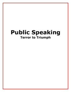 68594a695f072 public speaking terror to triumph Kitap Kapağı