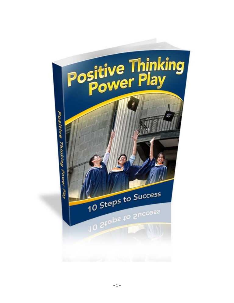 Positive Thinking Power Play PDF Download – Unknown Author