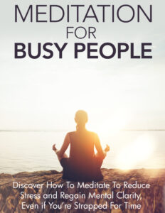 6860f0e40d1e3 meditation for busy people discover how to mediate to reduce stress Kitap Kapağı