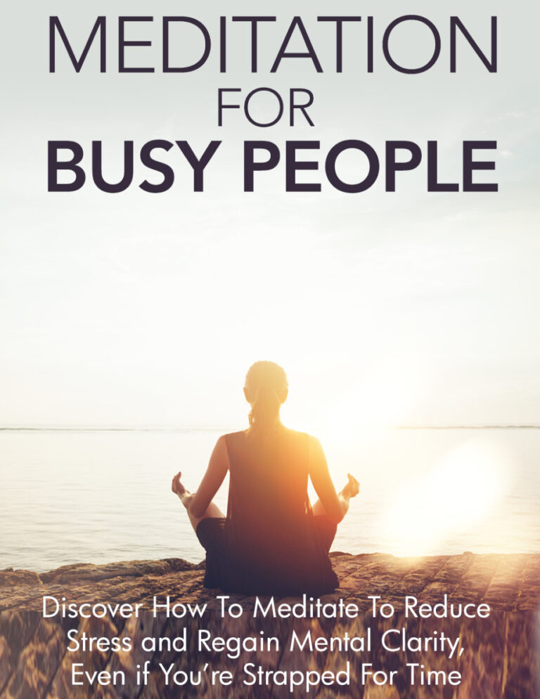 6860f0e40d1e3 meditation for busy people discover how to mediate to reduce stress Kitap Kapağı