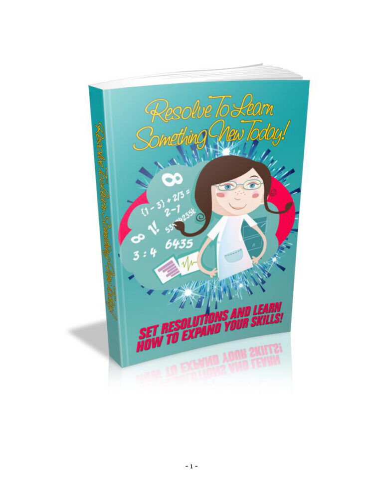 686134c02bf78 resolve to learn something new today set resolutions and learn how to expand your skills Kitap Kapağı