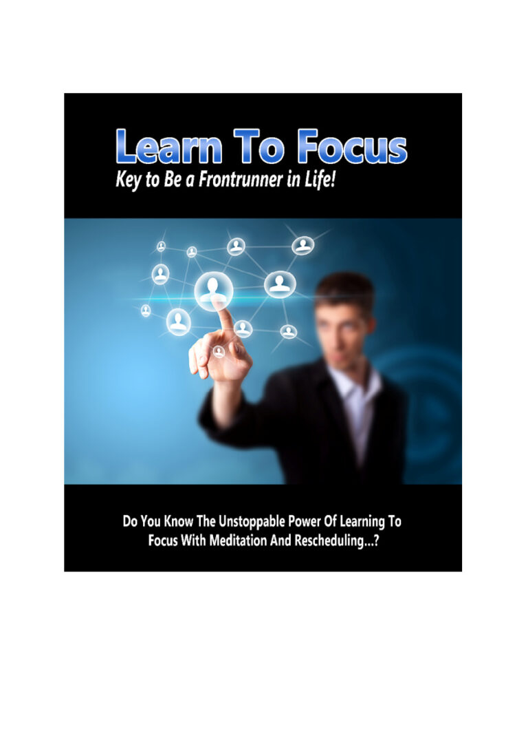 Learn to Focus PDF Download – Unknown Author