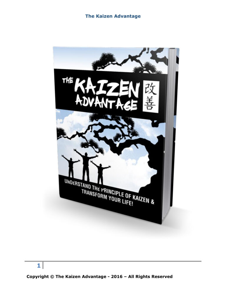 The Kaizen Advantage PDF Download – Unknown Author
