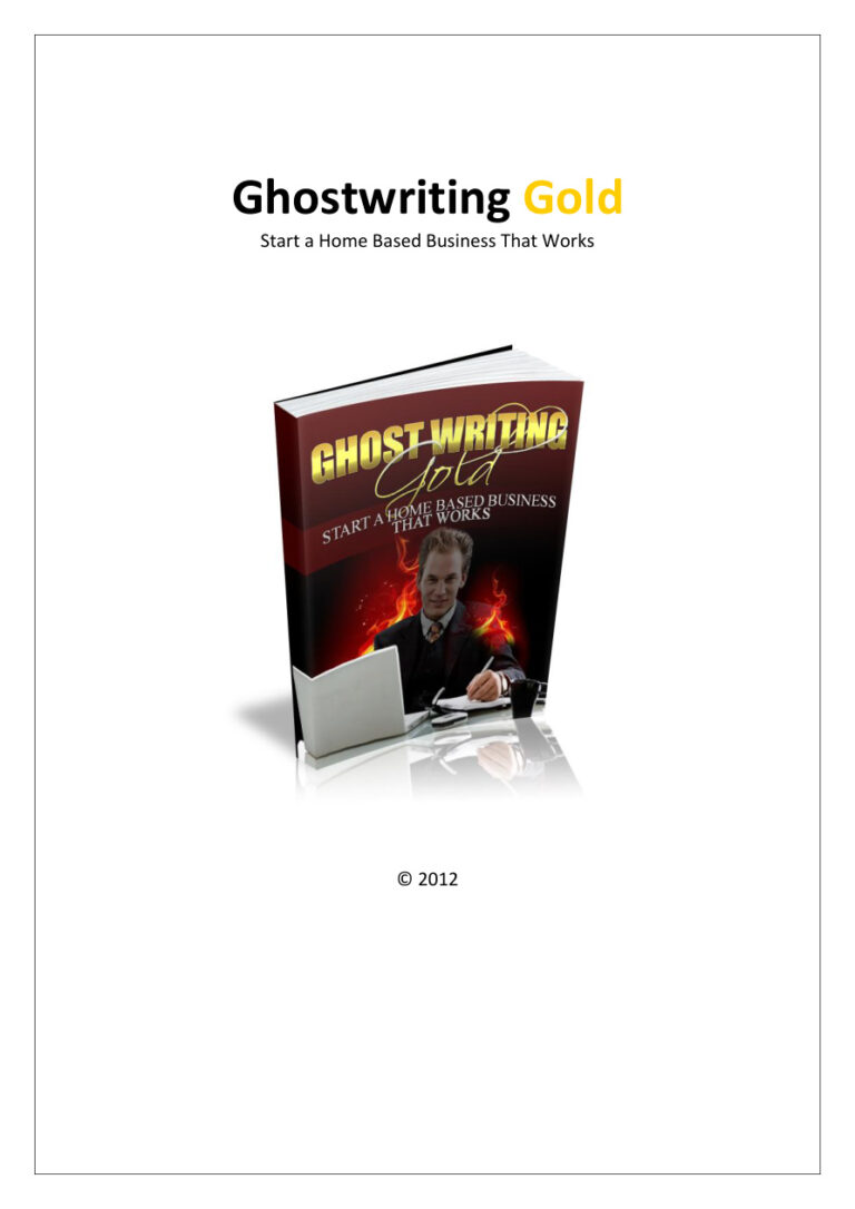 Ghostwriting Gold PDF Download – Unknown Author