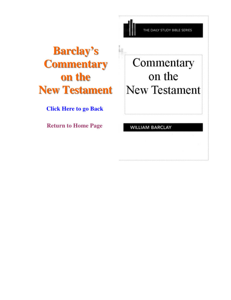 Daily Study Bible PDF Download – William Barclay