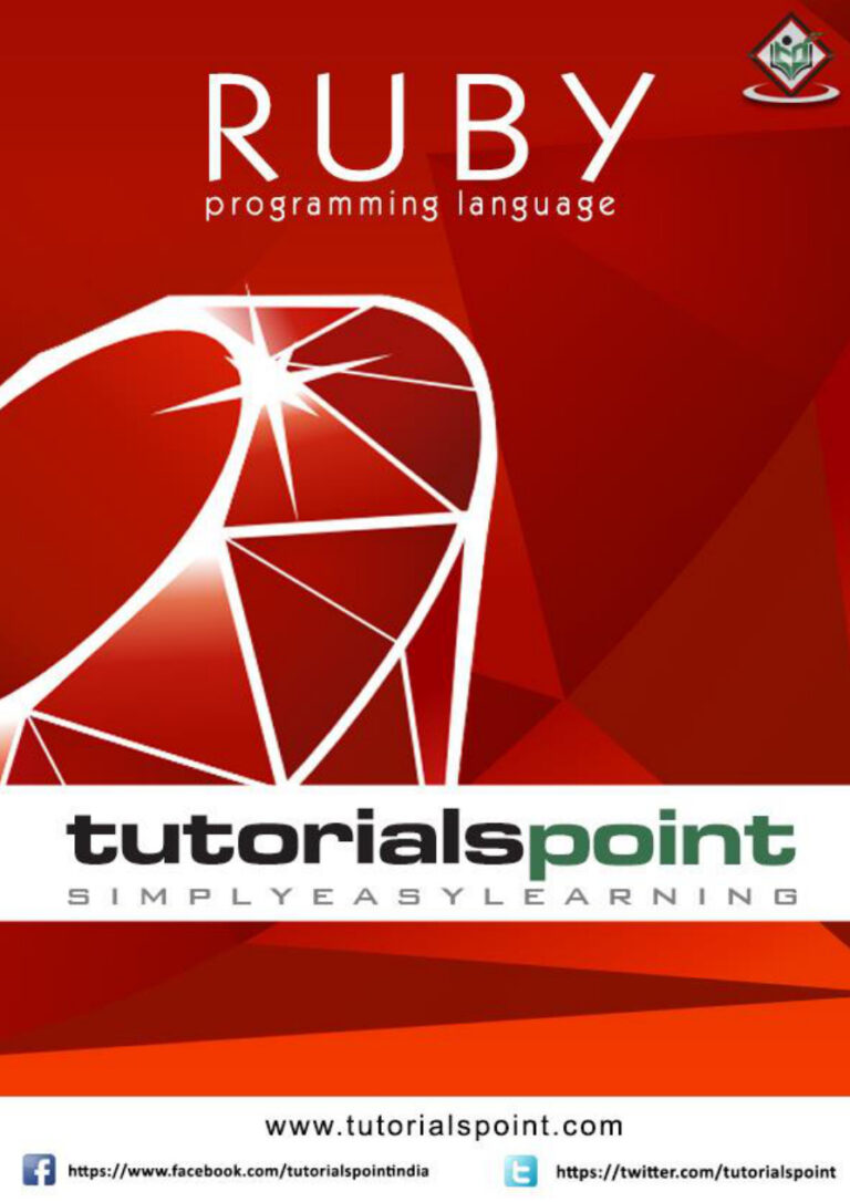 Ruby Programming Language PDF Download – Tutorials Point