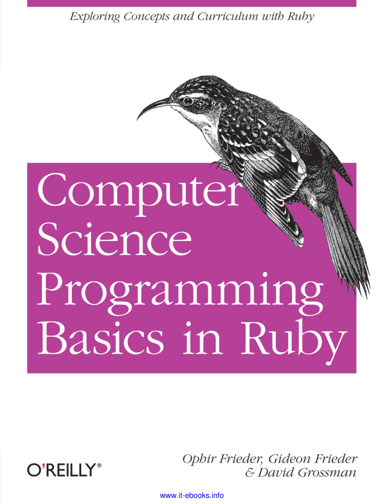 Computer Science Programming Basics with Ruby PDF Download – Unknown Author