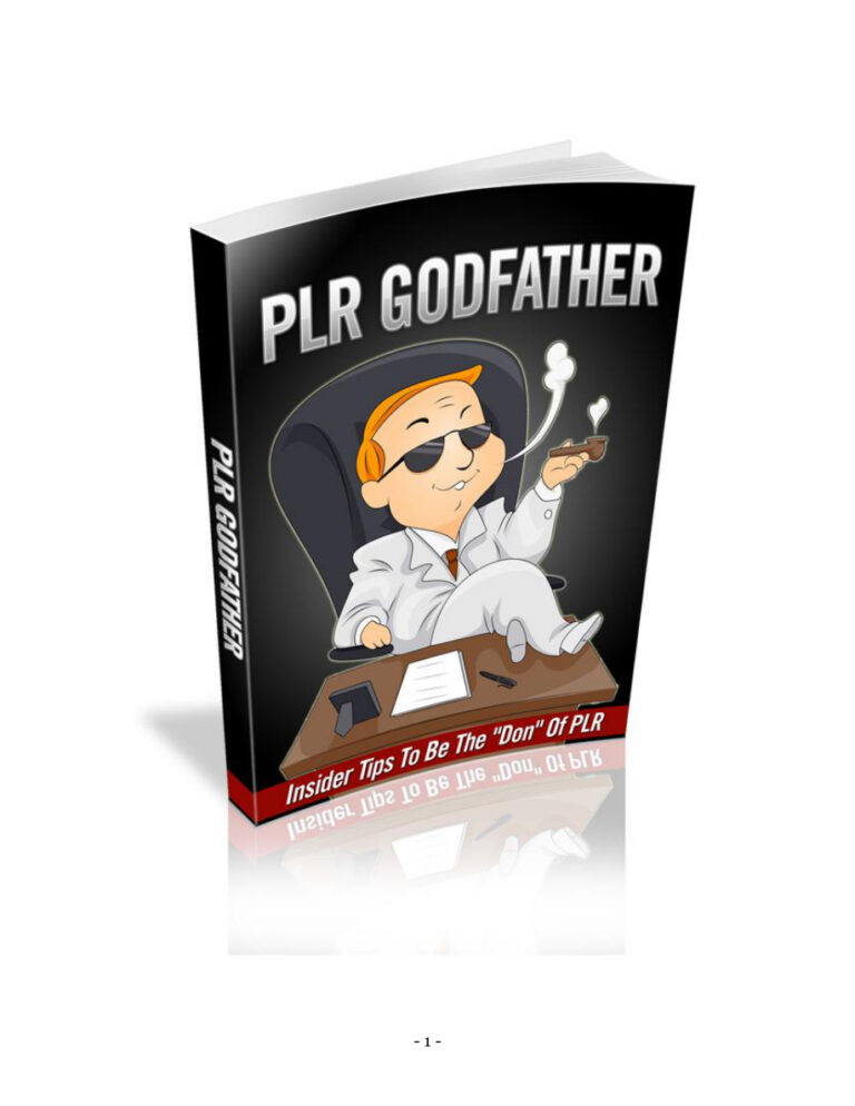 PLR Godfather PDF Download – Unknown Author