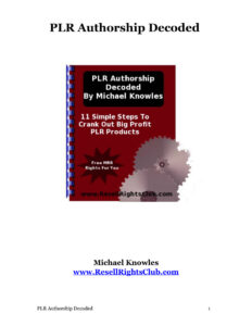 686a1c3f0f1d3 plr authorship decoded 11 simple steps to crack out big profit plr product Kitap Kapağı
