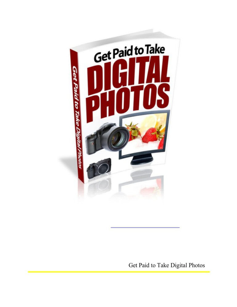 Get Paid to Take Digital Photos PDF Download – Unknown Author