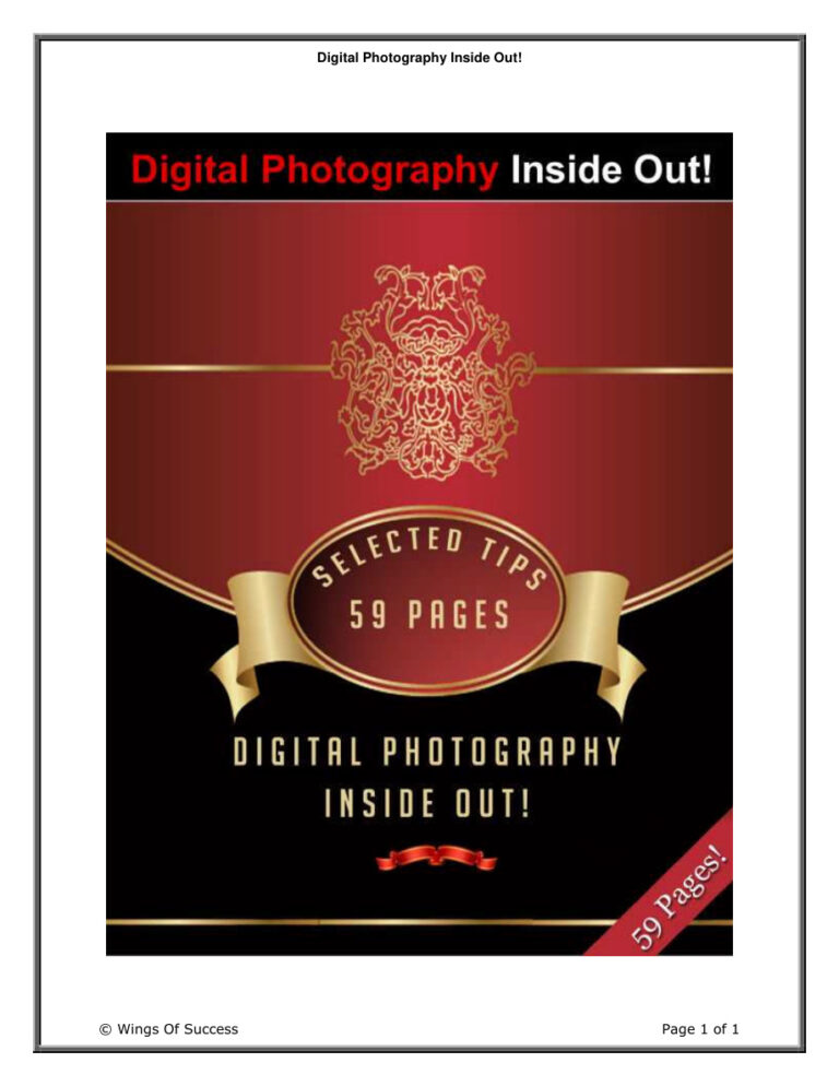 Digital Photography Inside Out PDF Download – Unknown Author