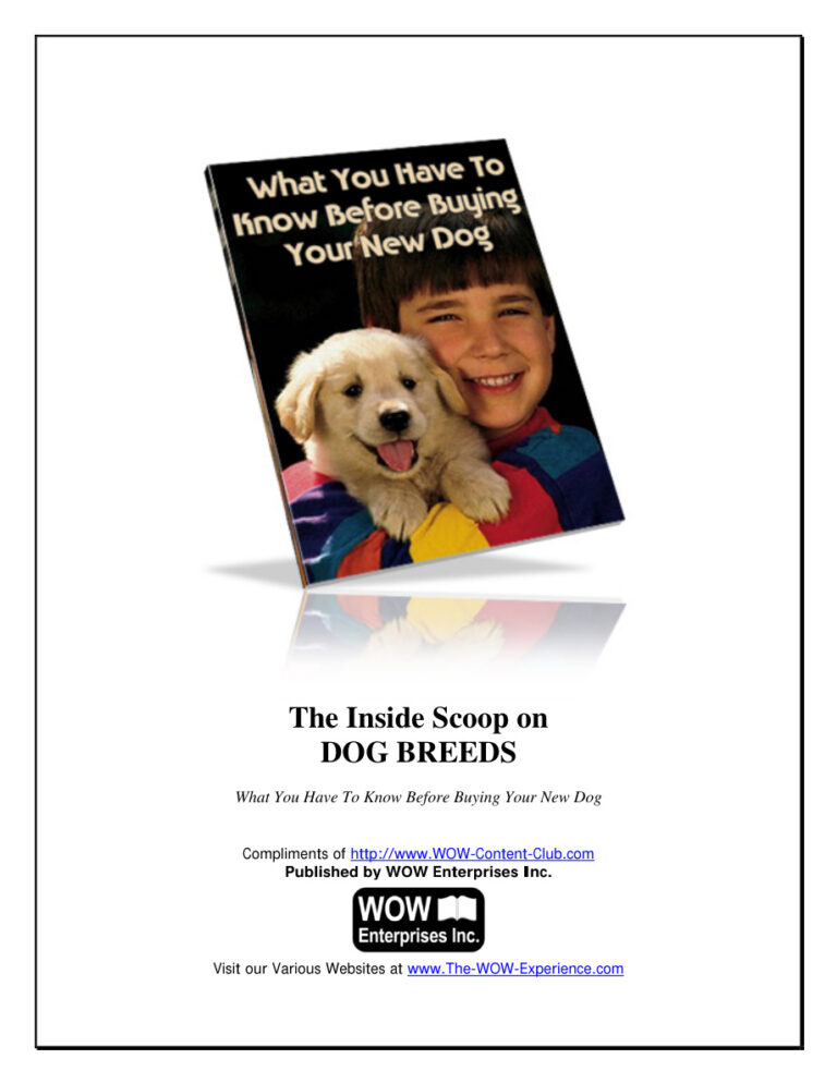 686b83816aa44 the inside scoop on dog breeds what you have to know before buying your new dog Kitap Kapağı