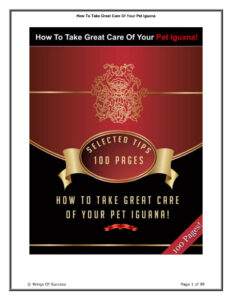 686bdda1b7bd9 take great care of your pet iguana with these selected tips Kitap Kapağı