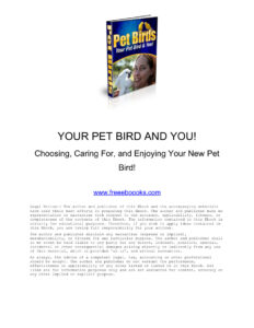 686bf0371b6ad your pet bird and you choosing caring for and enjoying your new pet bird Kitap Kapağı