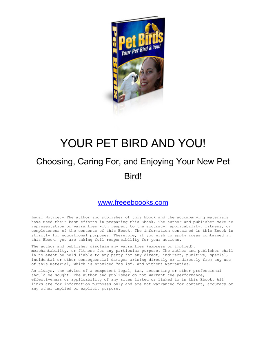 Your Pet Bird and You PDF Download