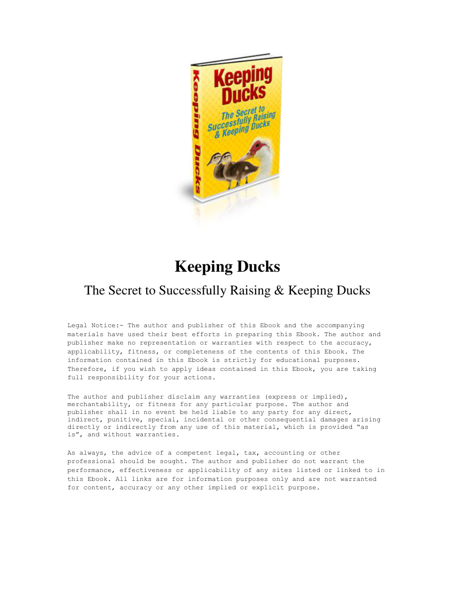 Keeping Ducks PDF Download