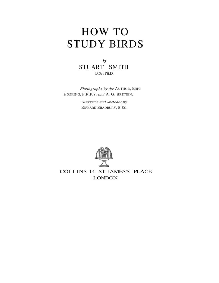 How to Study Birds PDF Download – Unknown Author