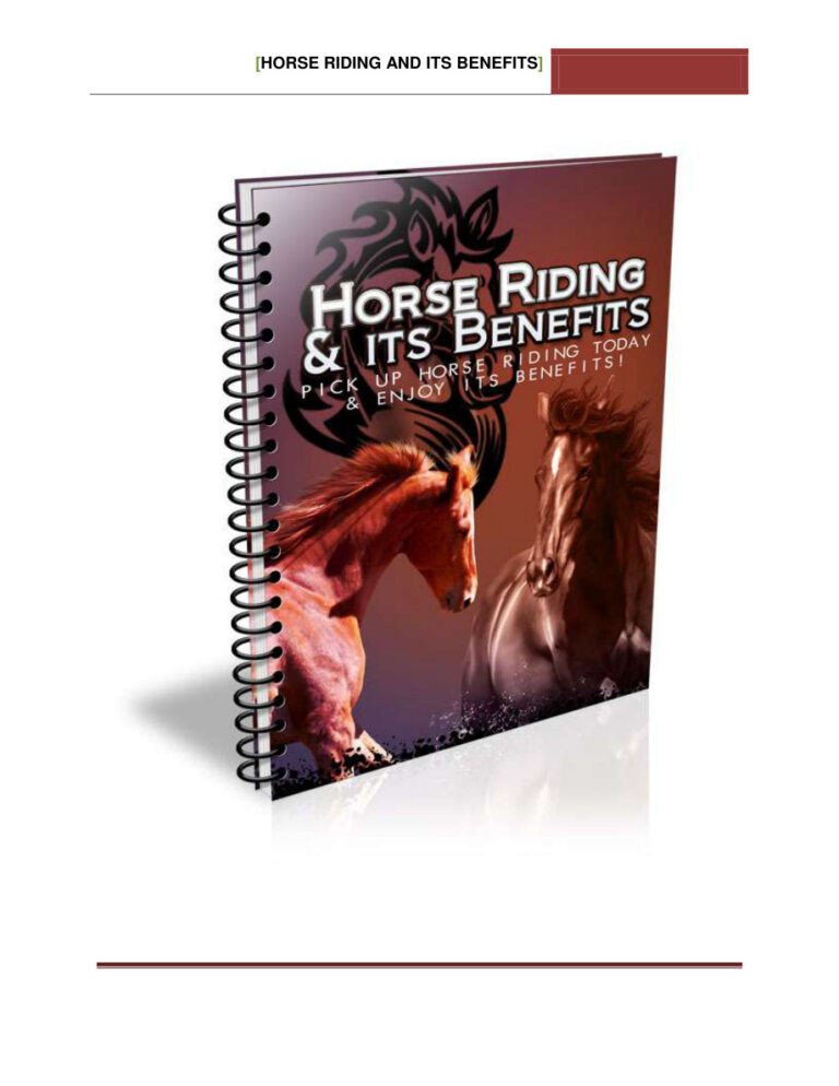 686cf61d93309 horse riding and its benefits pick up horse riding today and enjoy its benefits Kitap Kapağı
