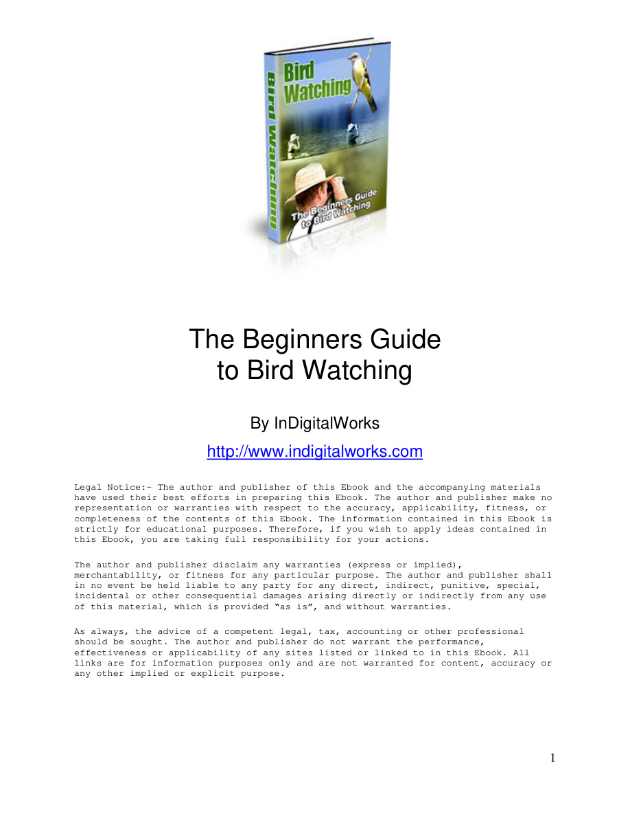 Birds Watching PDF Download