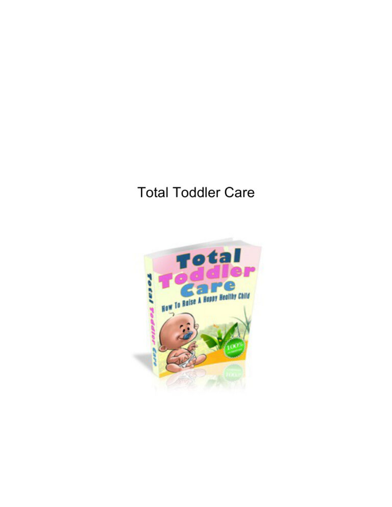 Total Toddler Care PDF Download – Unknown Author