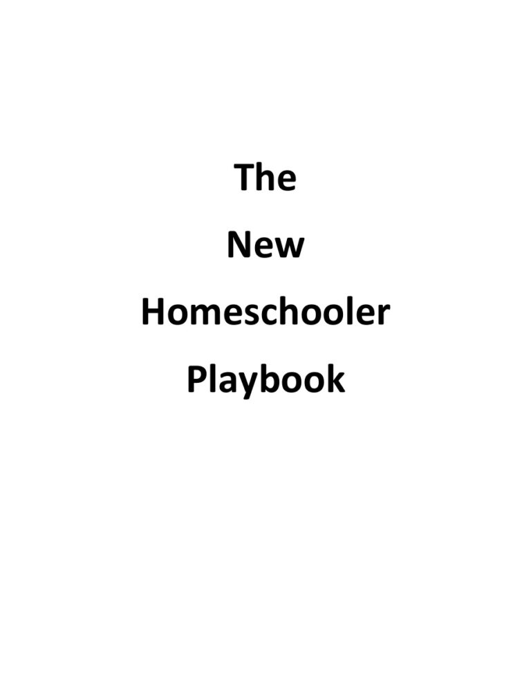 686eacd9e132b the new homeschooler playbook Kitap Kapağı