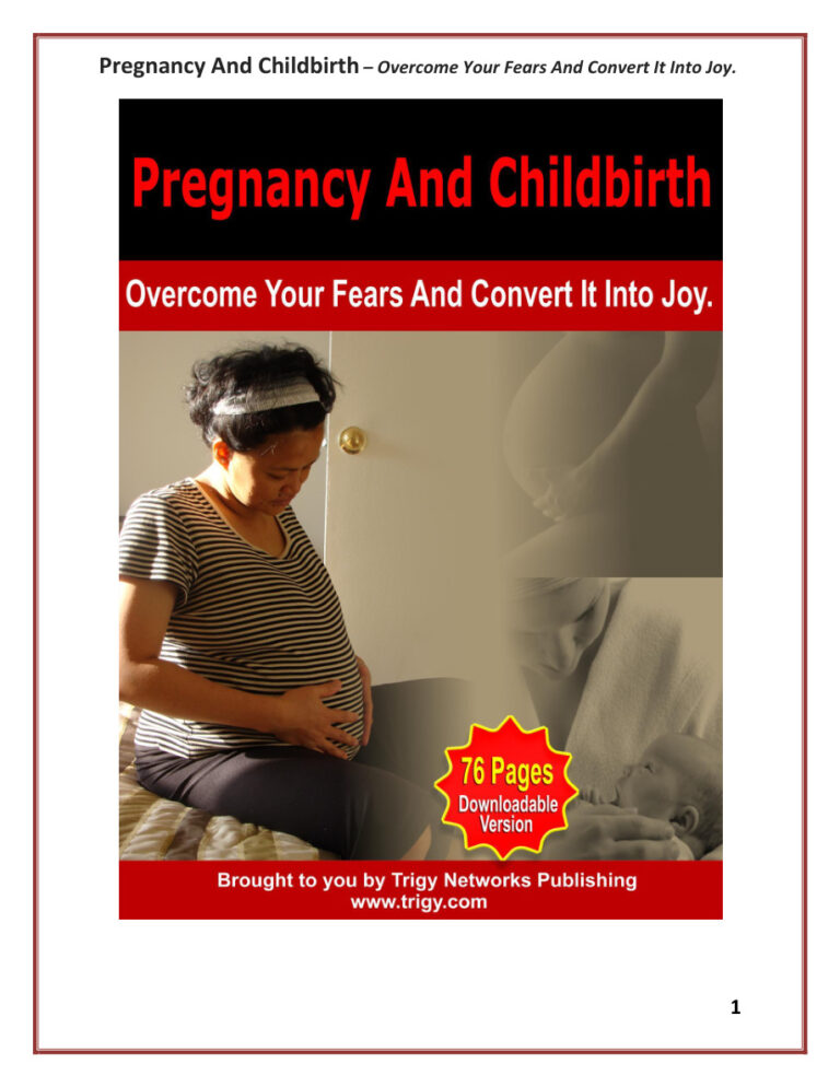 Pregnancy and Childbirth PDF Download – Unknown Author