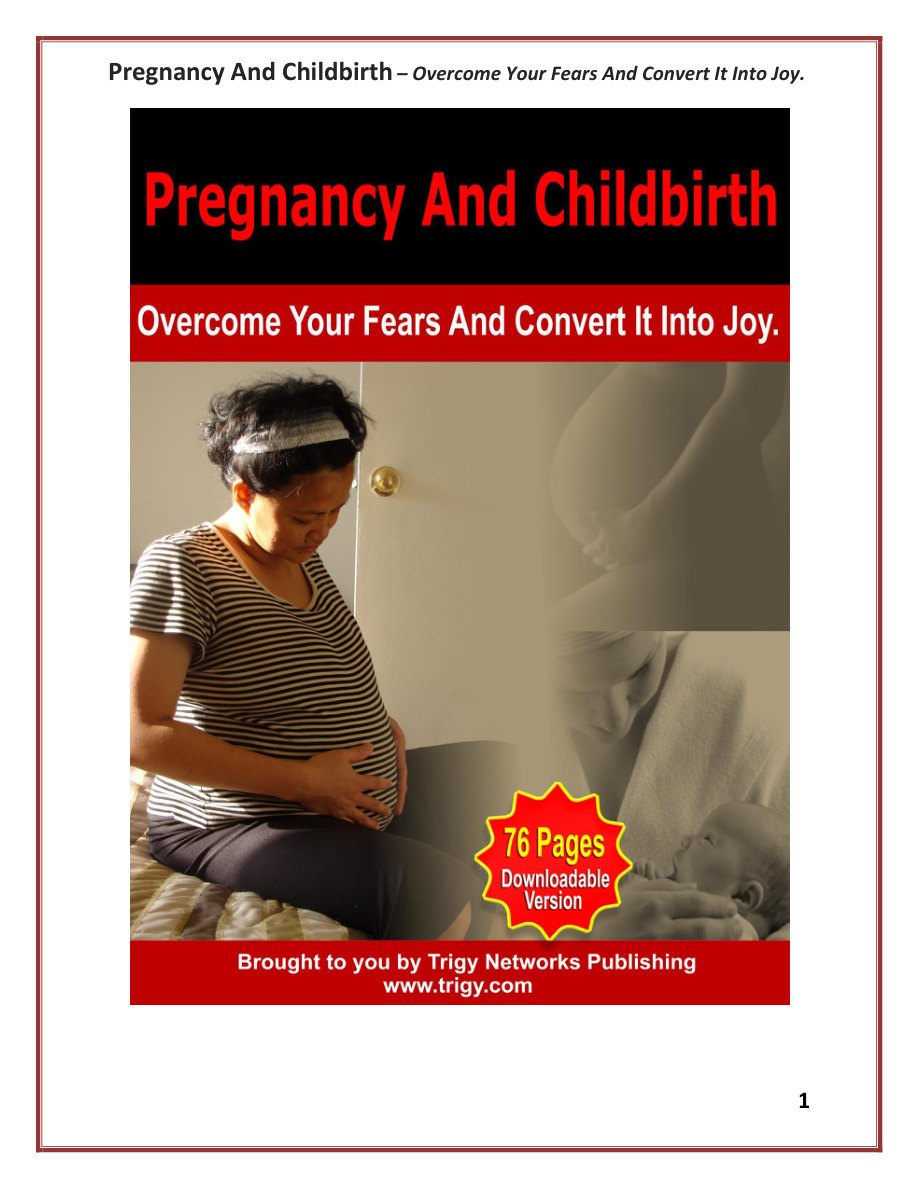 Pregnancy and Childbirth PDF Download