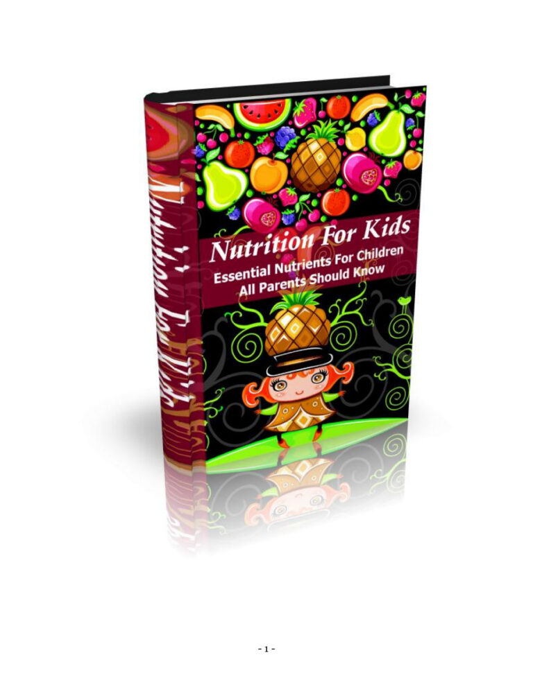 Nutrition for Kids PDF Download – Unknown Author