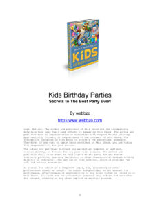 68709f9a3a36e kids birthday parties secrets to the best party ever Kitap Kapağı