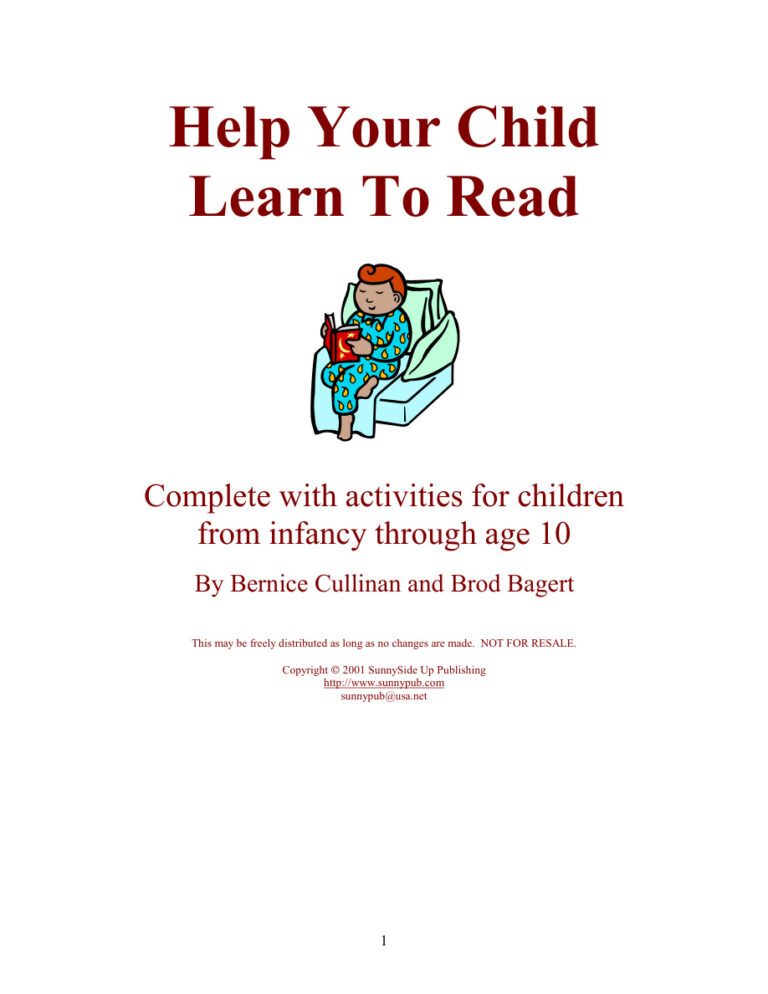 6870f565535f7 help your child learn to read complete with activities from infancy through age 10 Kitap Kapağı