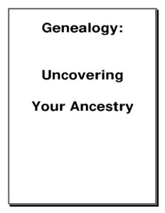687126db6475b genealogy uncovering your ancestry Kitap Kapağı