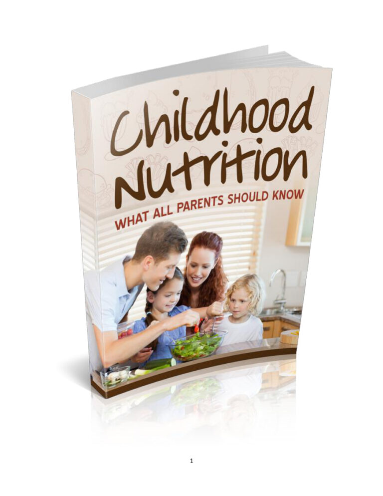 Childhood Nutrition PDF Download – Unknown Author